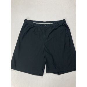 Under Armour Black Flat Front Chino Performance Lightweight Golf Shorts Mens 40